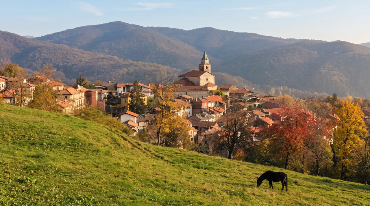Coiromonte, Ortsteil von Armeno, im Herbst
